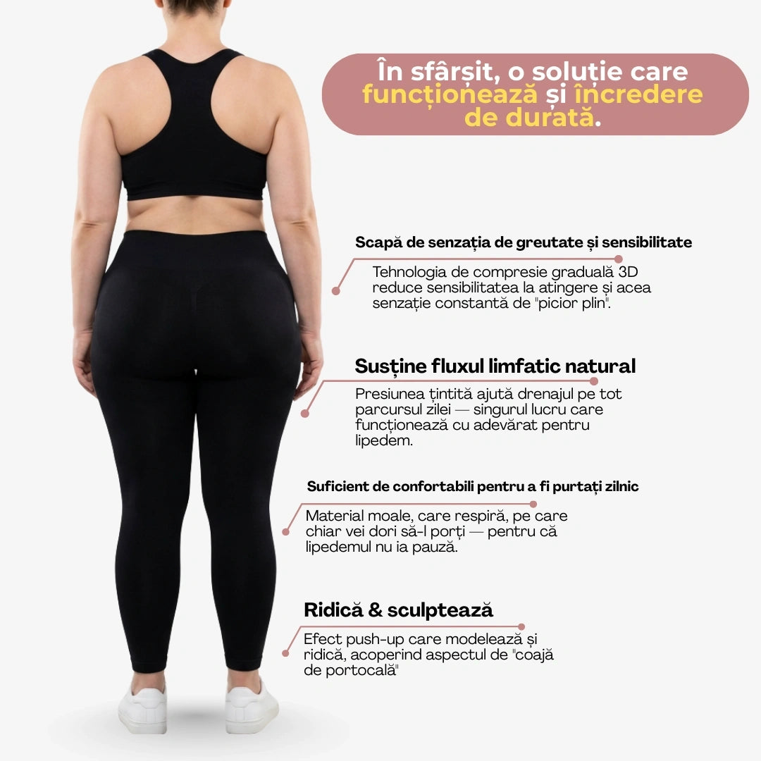 Colanți Cellumove 3D – Spune adio durerii și umflăturilor cauzate de lipoedem în mod natural